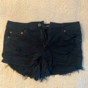 American Eagle Black Denim Shorts